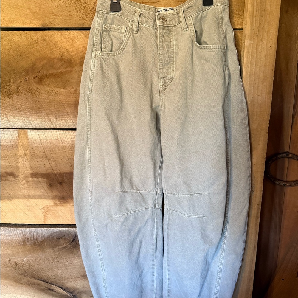Free People Good Luck Barrel Jeans